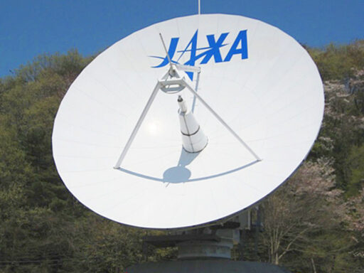 JAXA地球観測センターアンテナ