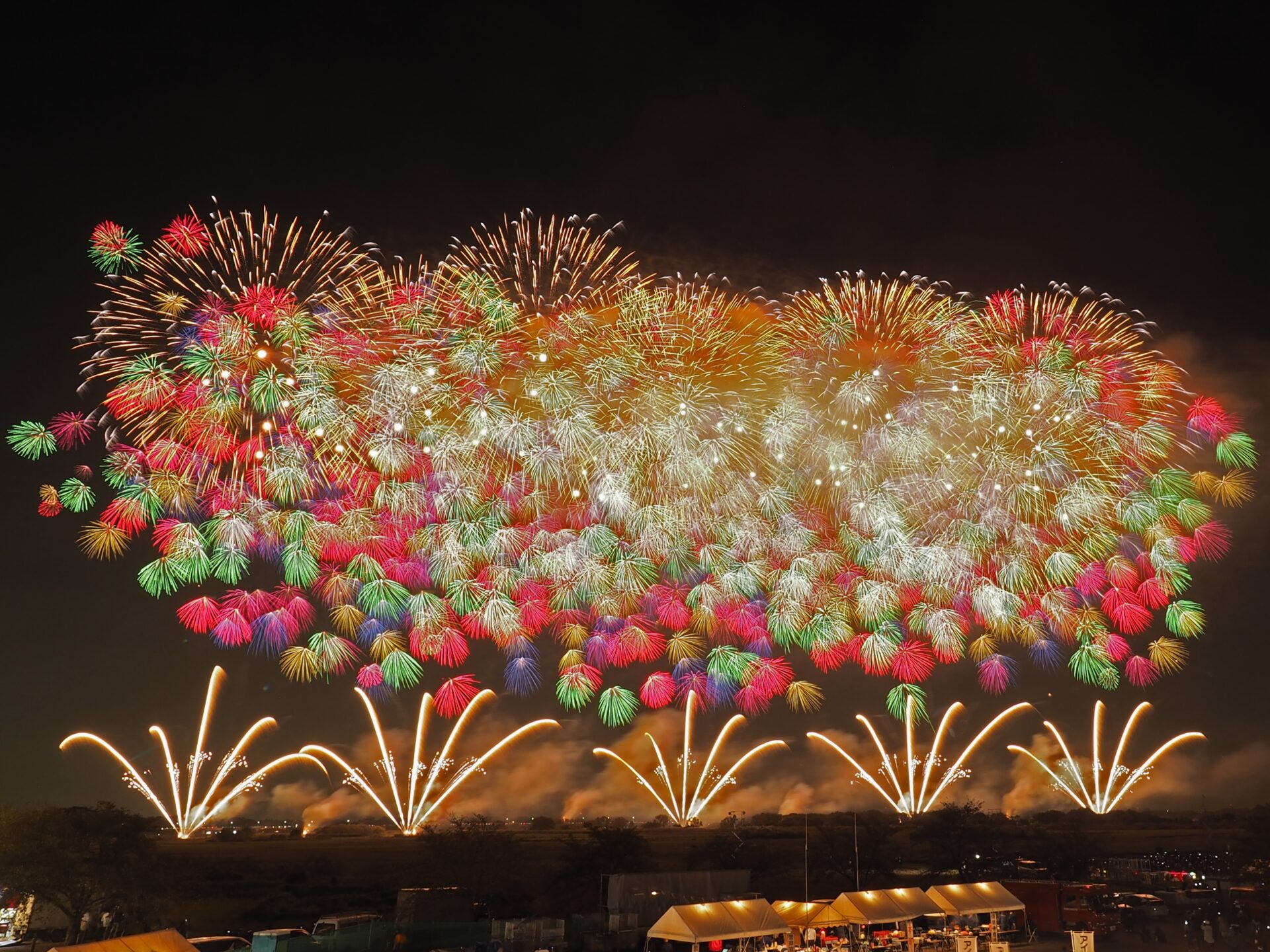 こうのす花火大会 鴻巣花火 ２人分 協賛席チケット １０月７日（土）１８：００開会 - その他